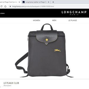 Longchmap Le Pliage Club Grey Backpack